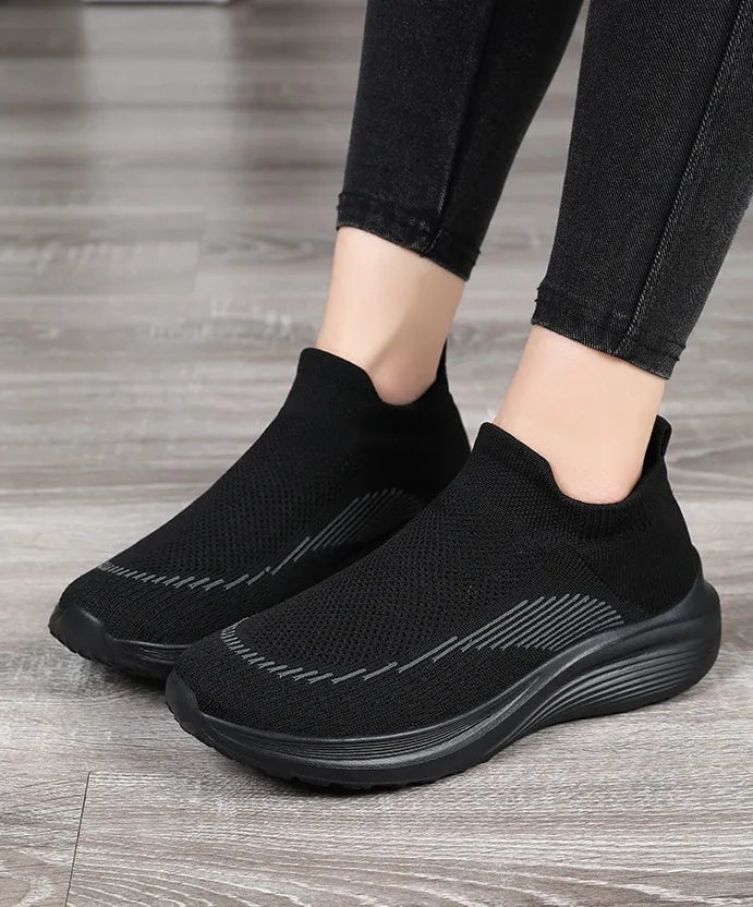 Comfortable and Breathable Minimalist Slip-On Sneakers for Women
