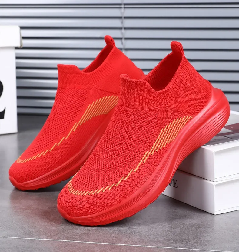 Comfortable and Breathable Minimalist Slip-On Sneakers for Women