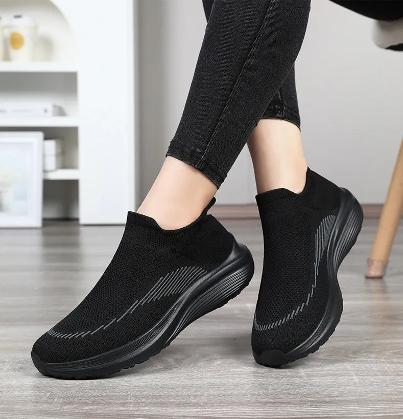 Comfortable and Breathable Minimalist Slip-On Sneakers for Women