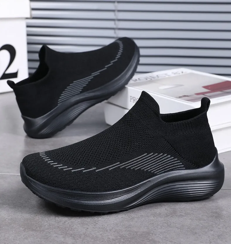 Comfortable and Breathable Minimalist Slip-On Sneakers for Women