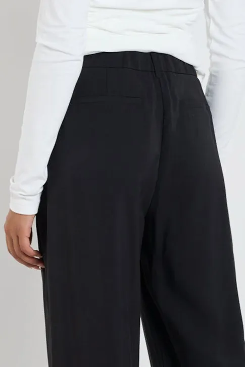 Confidential Black Soft Touch Longer Length Elastic Back Pants