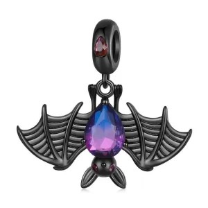 Cool Black Bat Charm