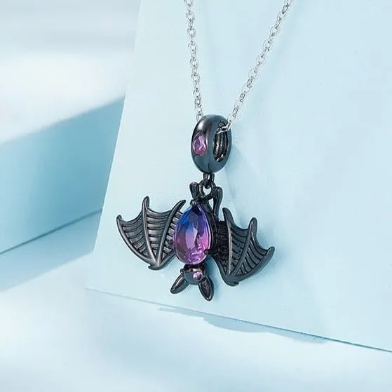 Cool Black Bat Charm