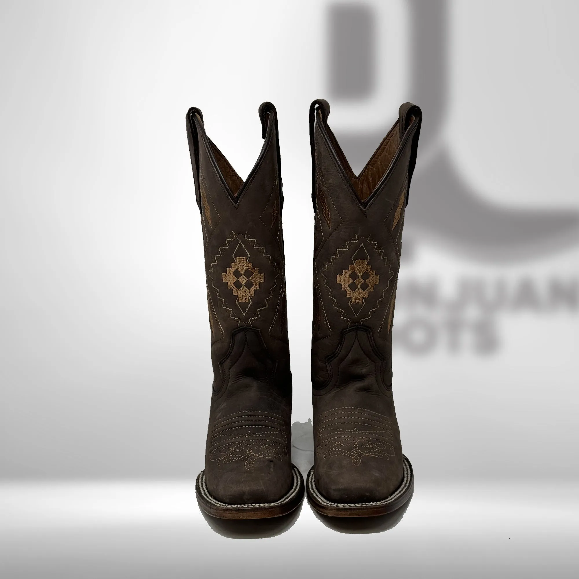 Corral Woman's Chocolate Ethnic Embroidery Boots