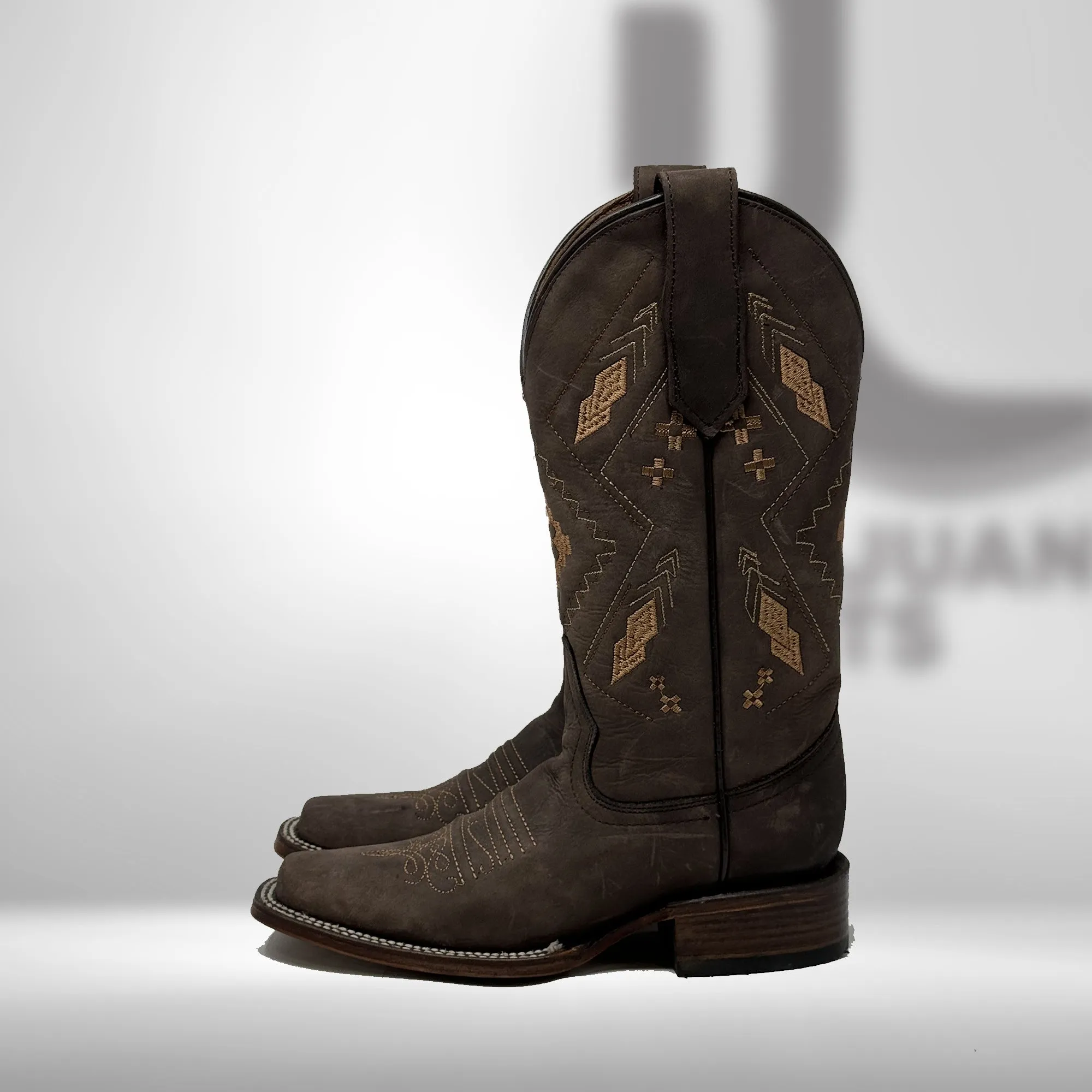 Corral Woman's Chocolate Ethnic Embroidery Boots