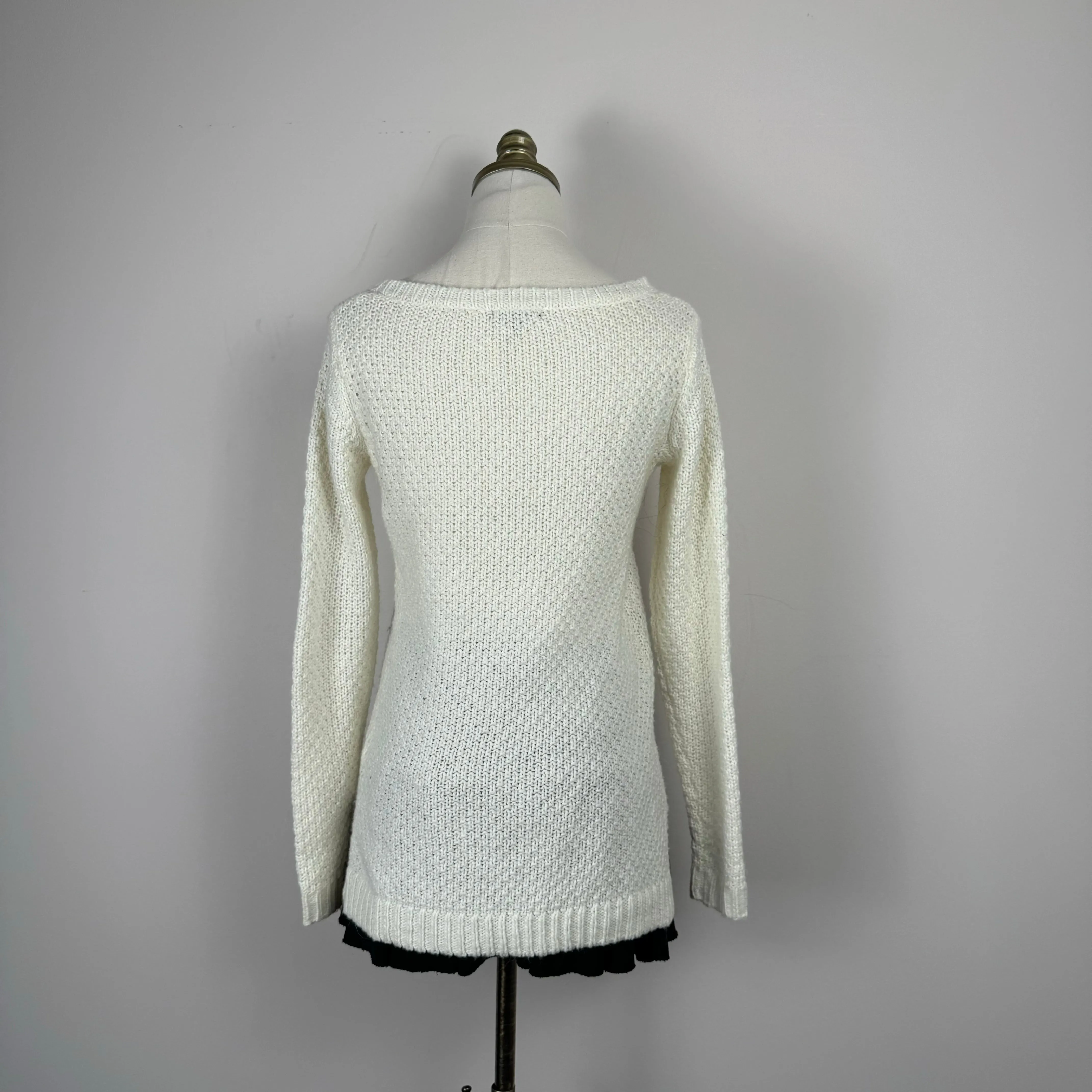Cream Cable Knit Sweater
