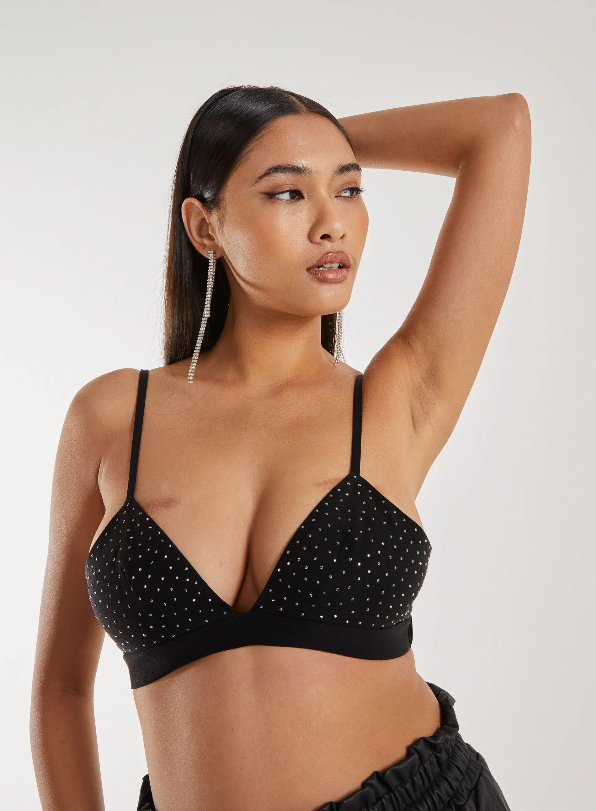 Diamante Bralette Top