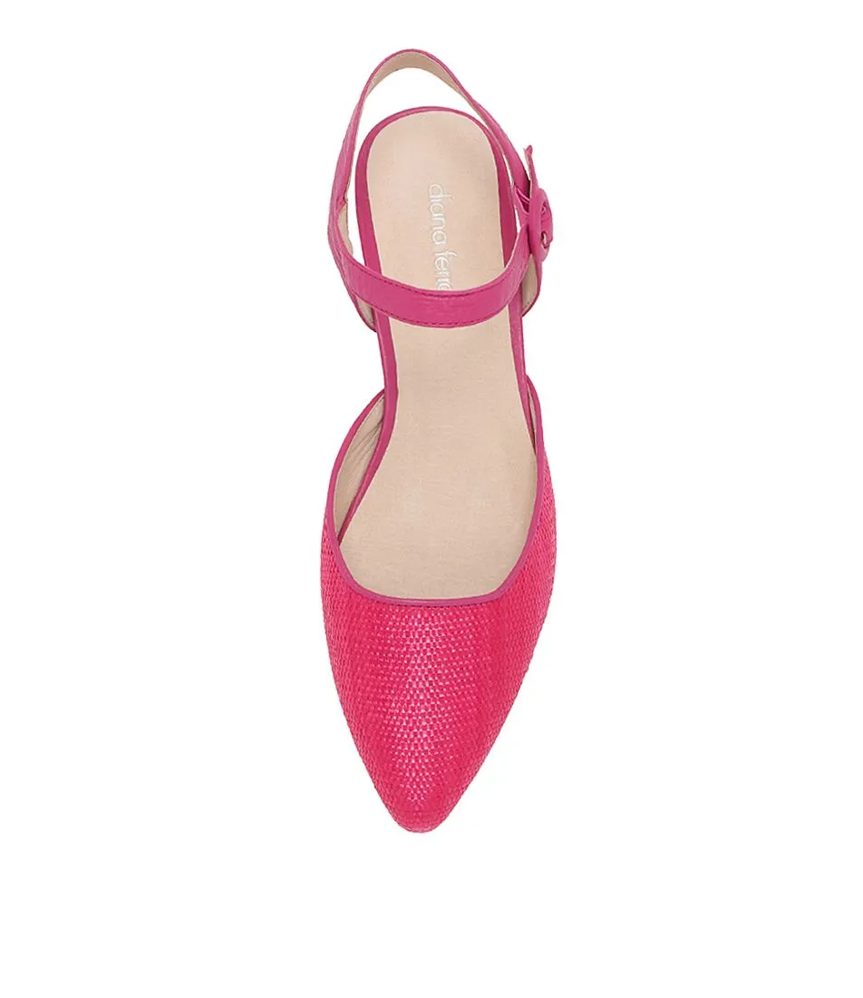 Diana Ferrari - Drias Fuchsia Woven, Leather