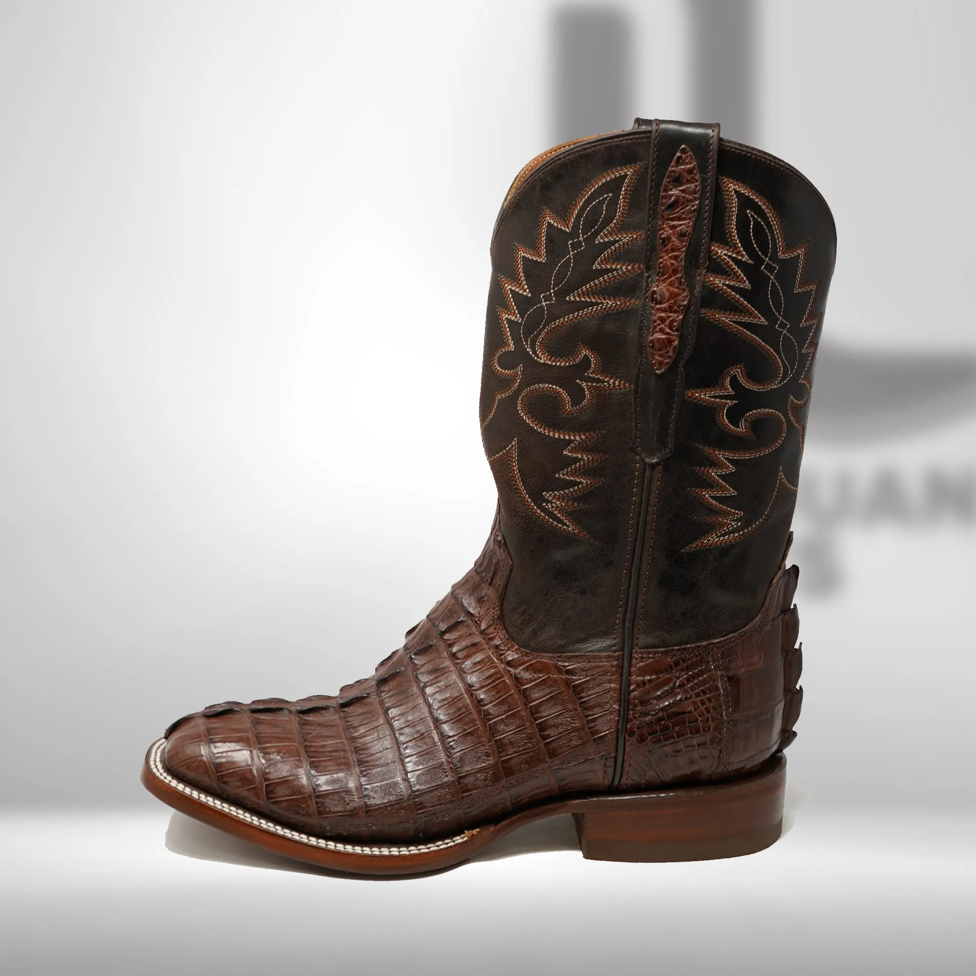 DJ2023 | Don Juan Boots Men's Caiman Tail Cigar H Toe