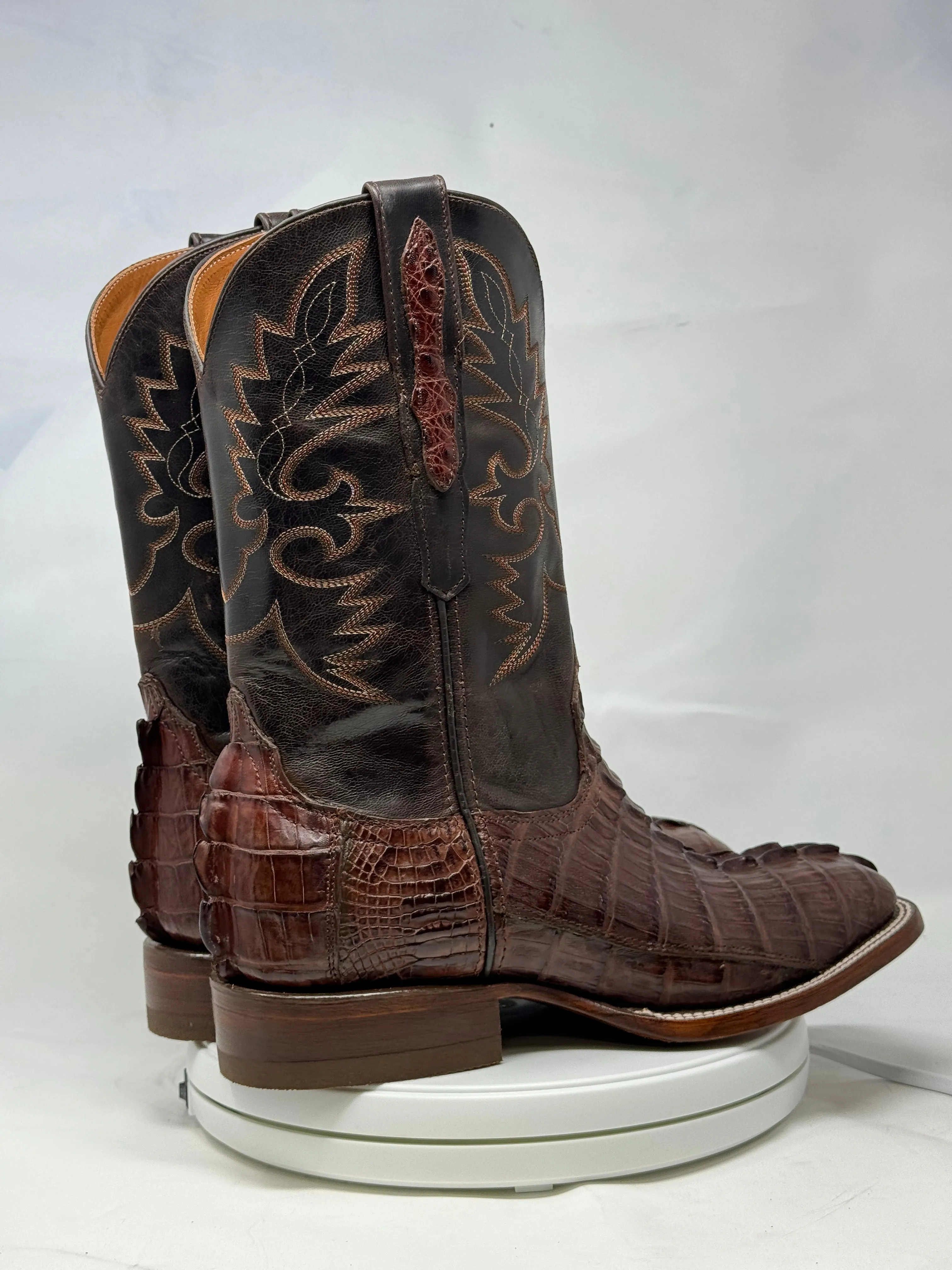 DJ2023 | Don Juan Boots Men's Caiman Tail Cigar H Toe
