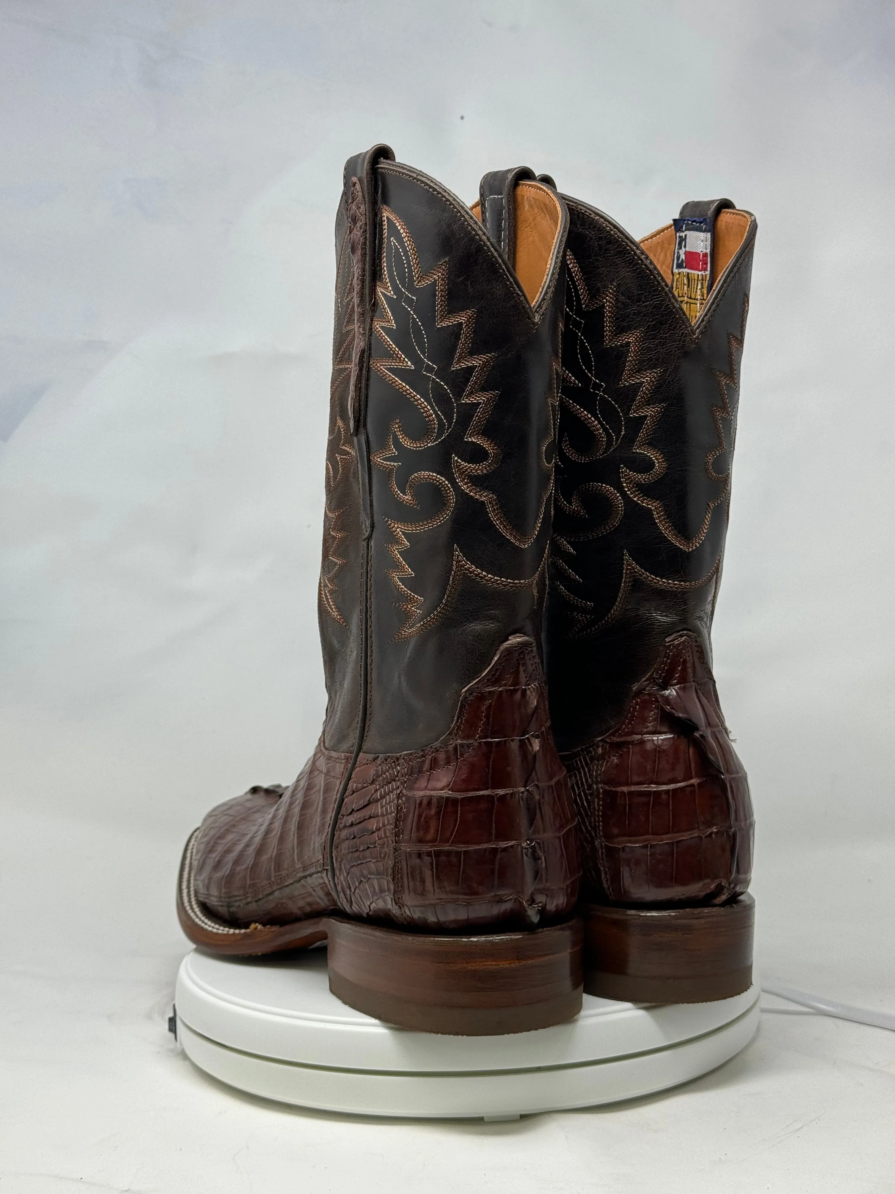 DJ2023 | Don Juan Boots Men's Caiman Tail Cigar H Toe