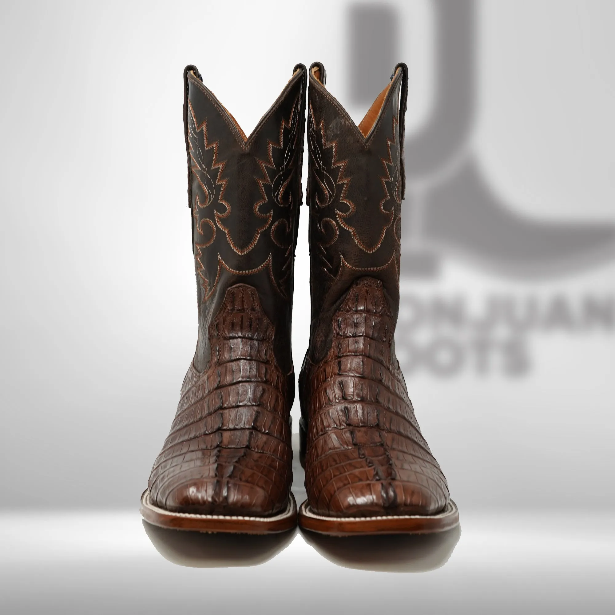 DJ2023 | Don Juan Boots Men's Caiman Tail Cigar H Toe