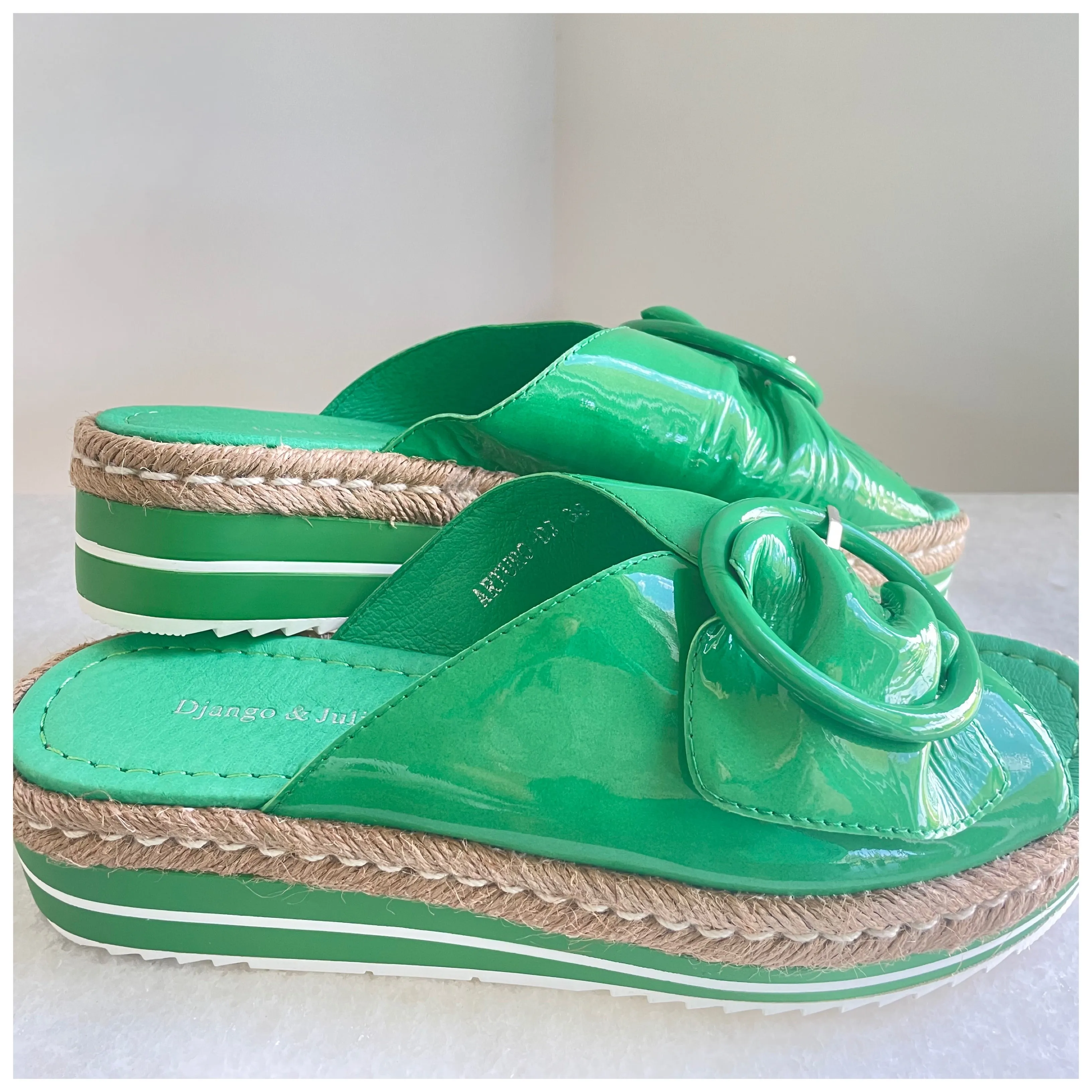 Django and Juliette - ARTURO Emerald Patent Leather