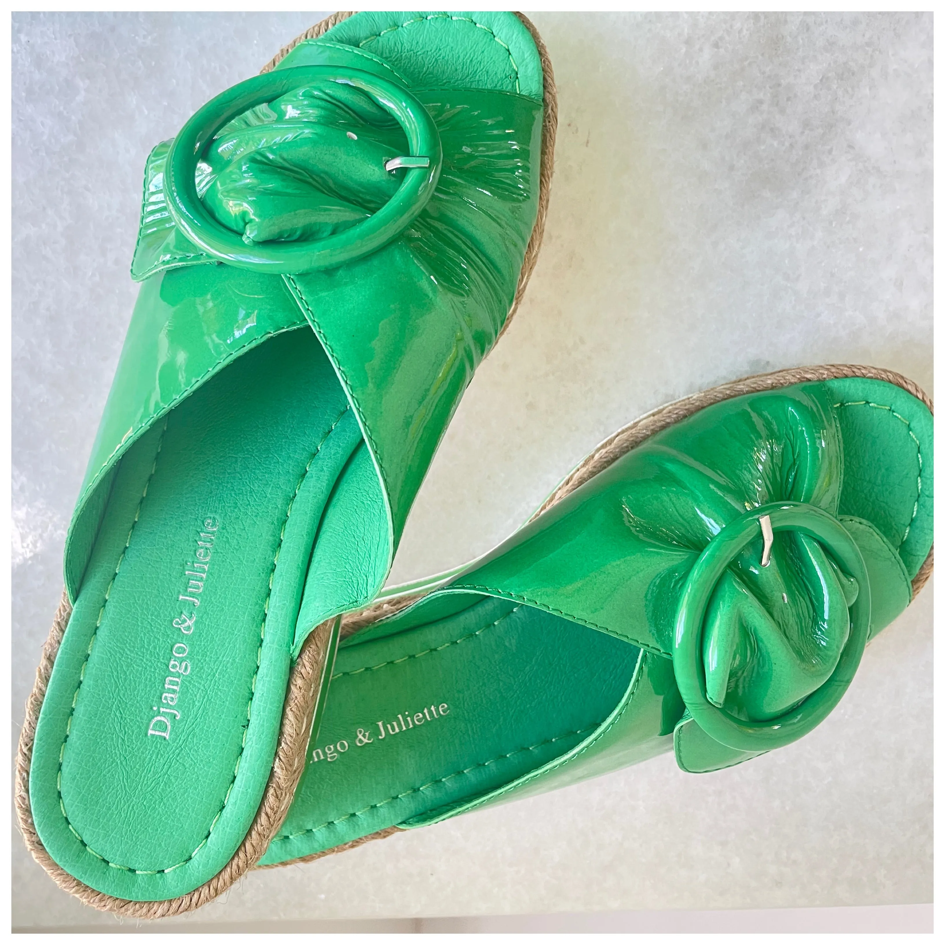Django and Juliette - ARTURO Emerald Patent Leather