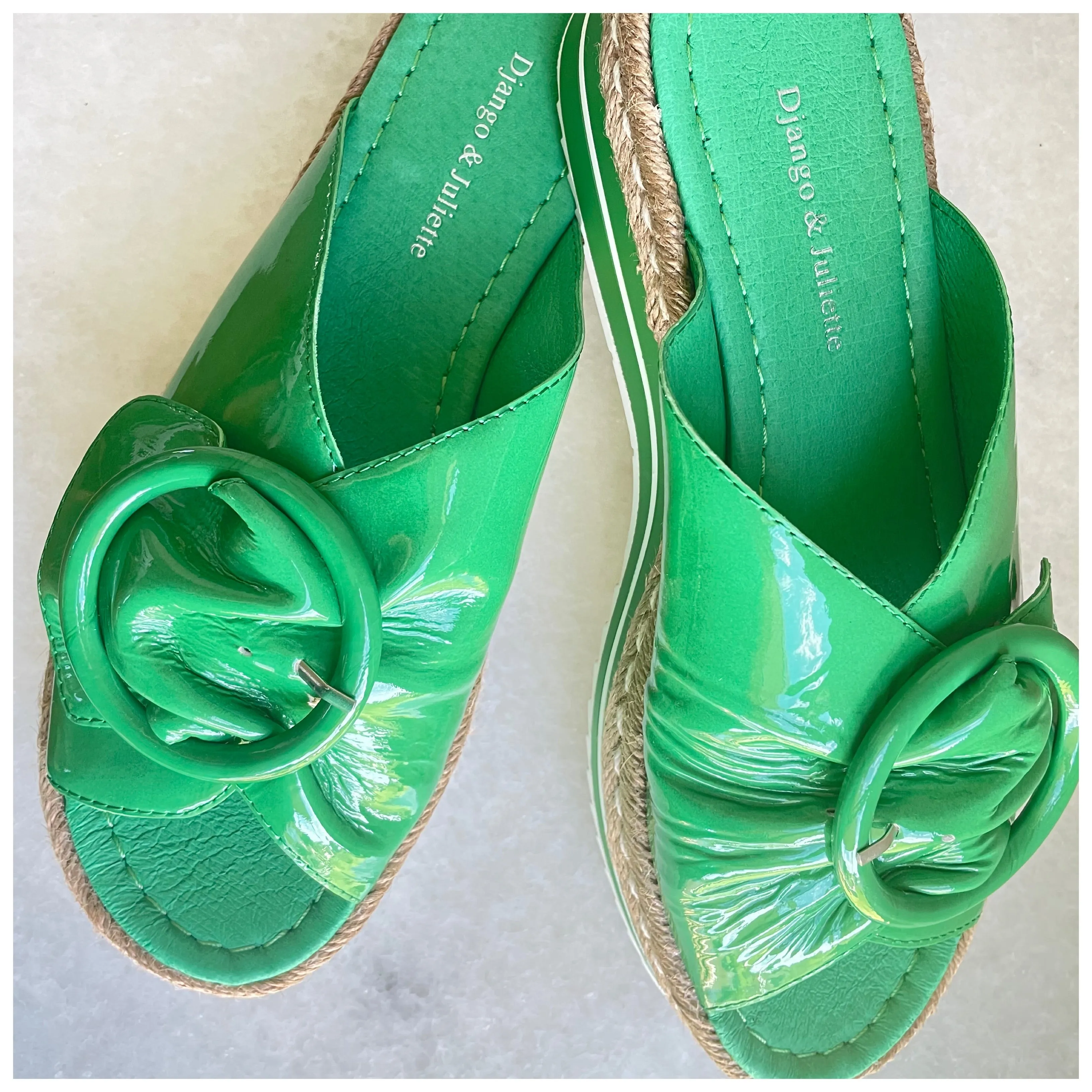 Django and Juliette - ARTURO Emerald Patent Leather
