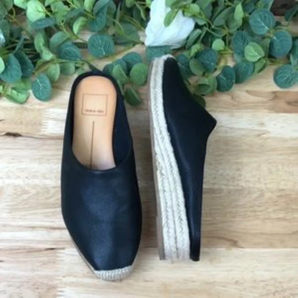Dolce Vita Brandi Leather Espadrille Mules 6