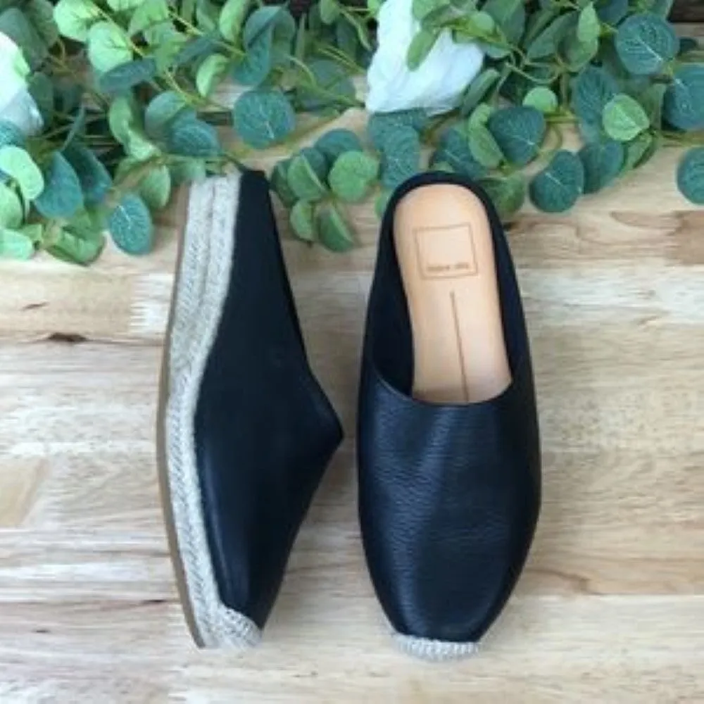 Dolce Vita Brandi Leather Espadrille Mules 6