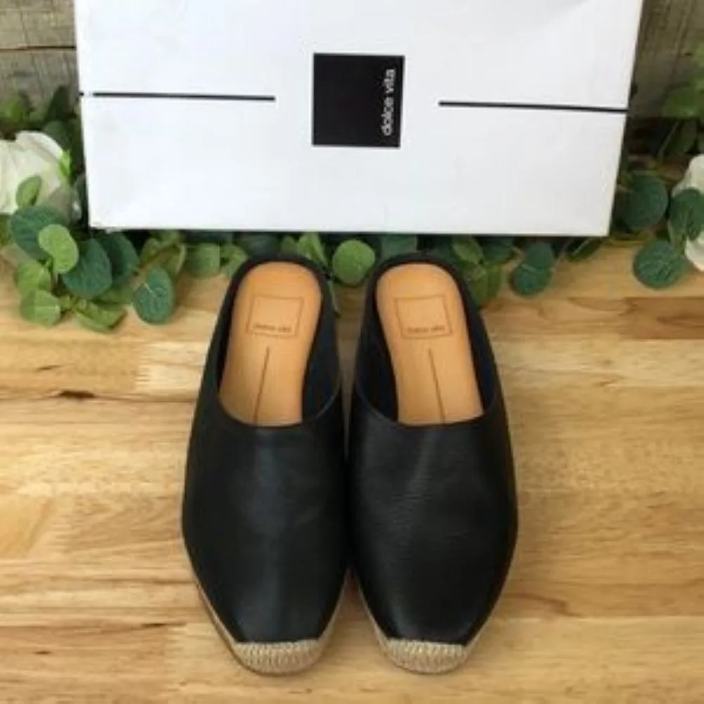 Dolce Vita Brandi Leather Espadrille Mules 6