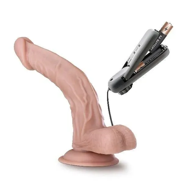 Dr Skin Dr Sean 8in Vibrating Cock with Suction Cup Vanilla