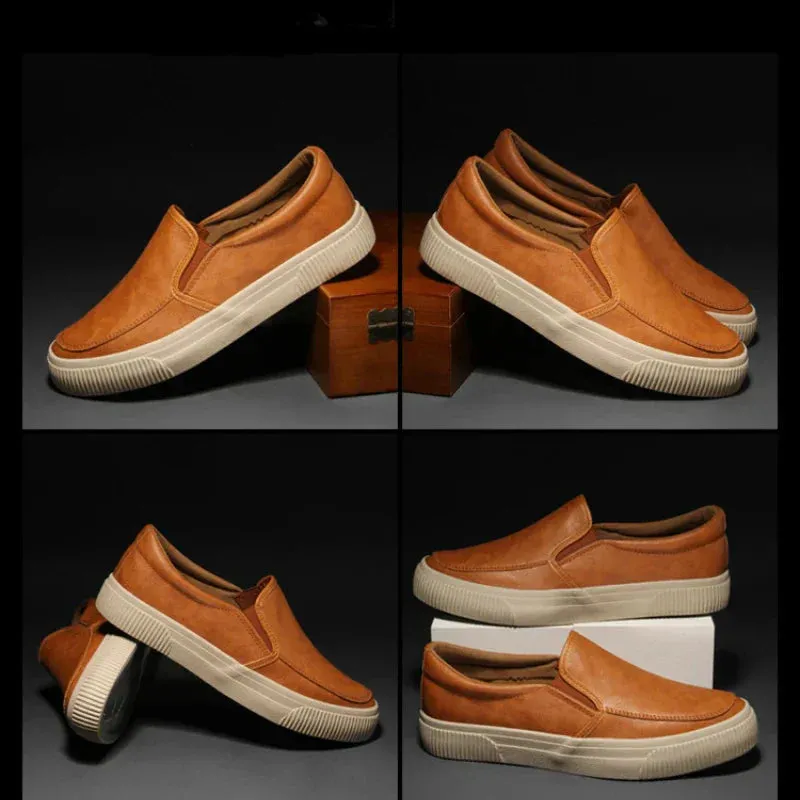 Elegant leather loafers for men