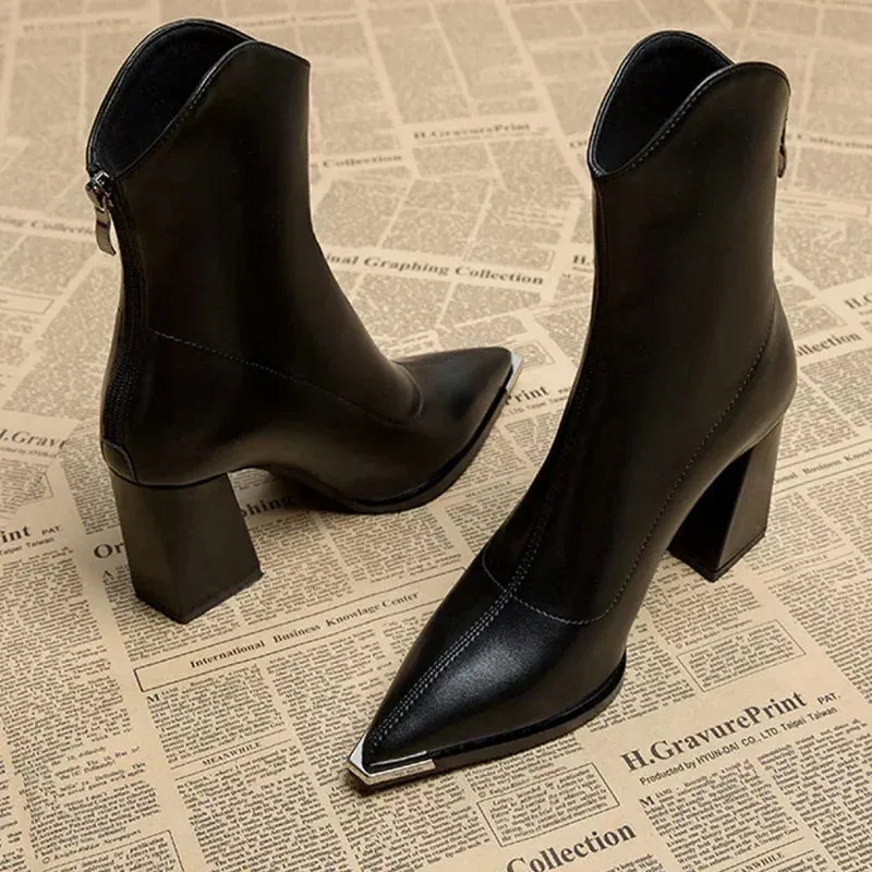 Elodie - Chrome Tip Boot