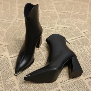 Elodie - Chrome Tip Boot