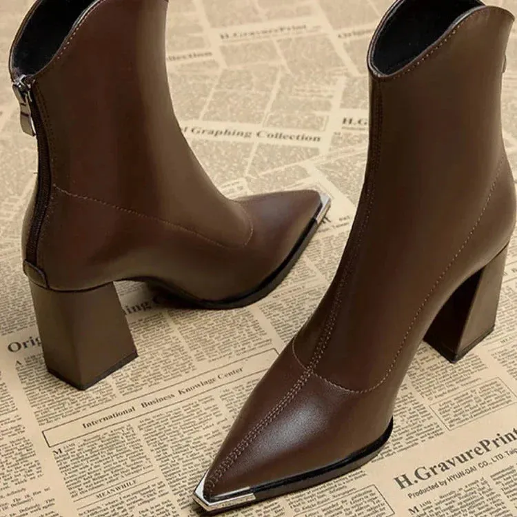 Elodie - Chrome Tip Boot