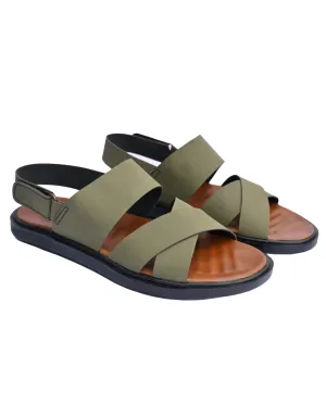 EX-9165-Green-Men Comfort Sandal