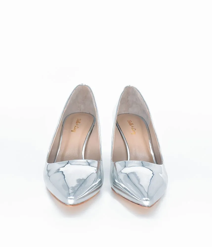 Fabulous Metallic Silver Stiletto Heels