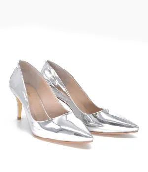 Fabulous Metallic Silver Stiletto Heels