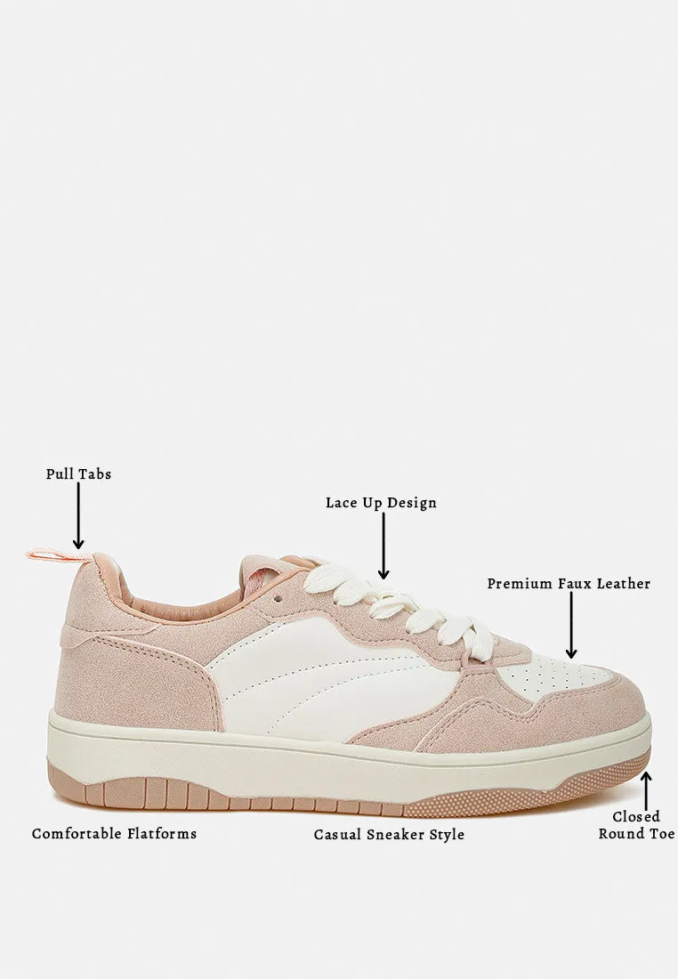 Faux Leather Casual Sneakers By MODE