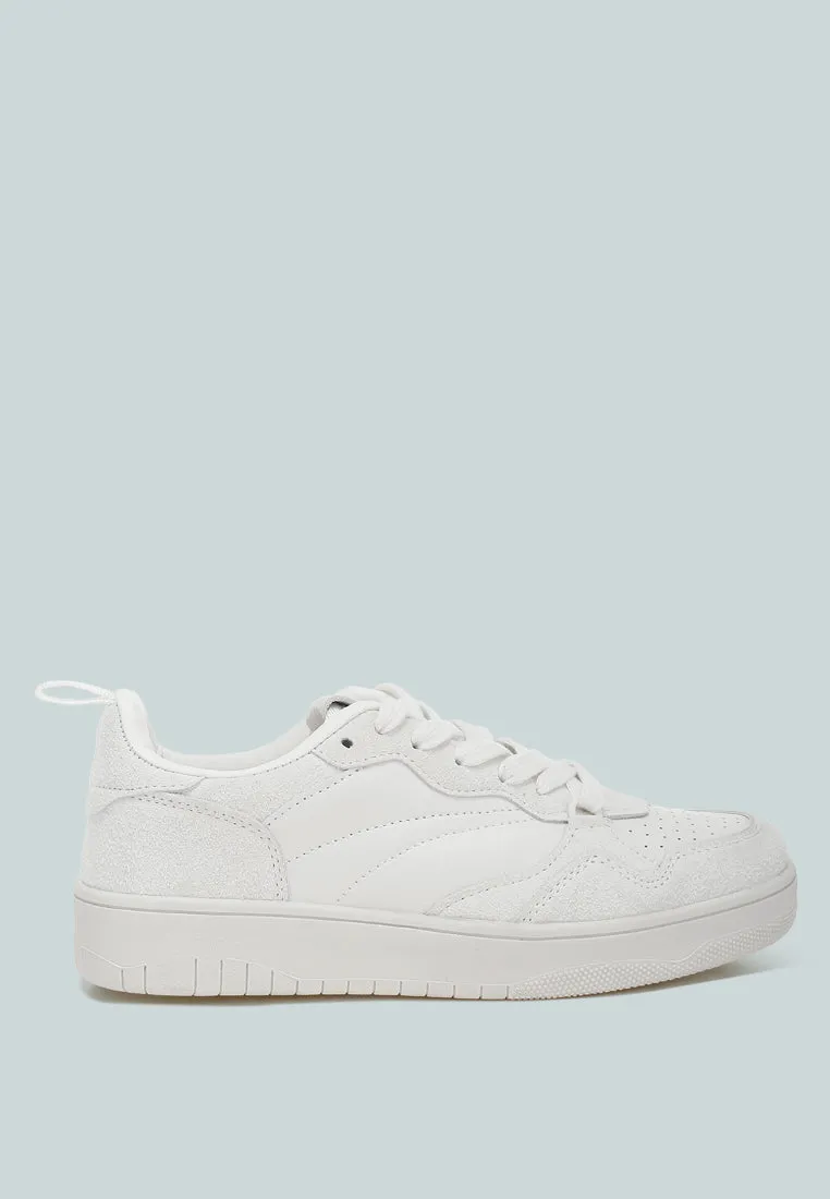 Faux Leather Casual Sneakers By MODE