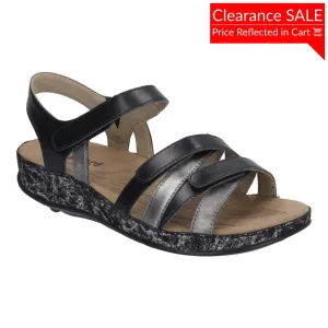 Fidschi 74 Sandal - Black Metallic - Women's