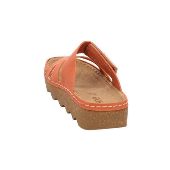 'Foggia' women's indoor slide sandal - orange