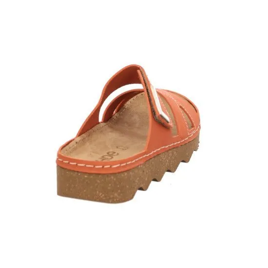 'Foggia' women's indoor slide sandal - orange
