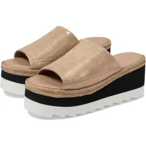 Free People Sandals Santorini Rose Gold Leather Platform Slides