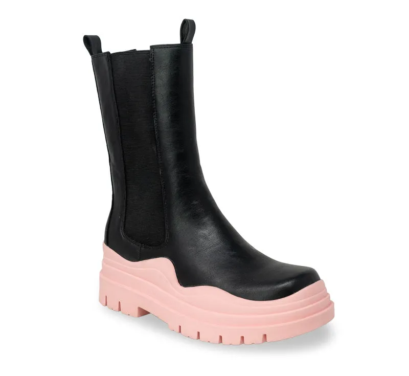 Ghosted Platform Pink Bottom Boots