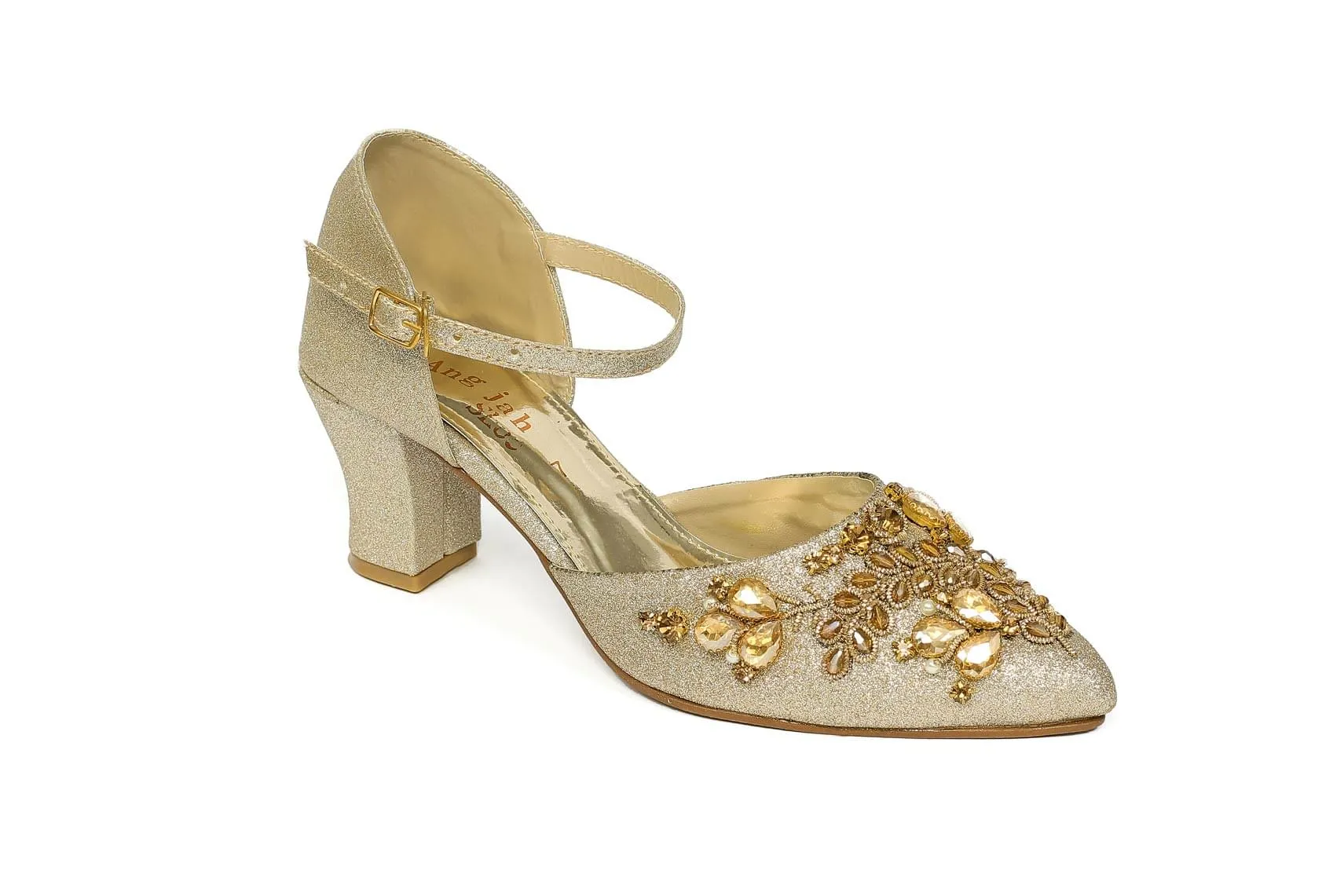 Golden Color Back Close Shoe-RS17