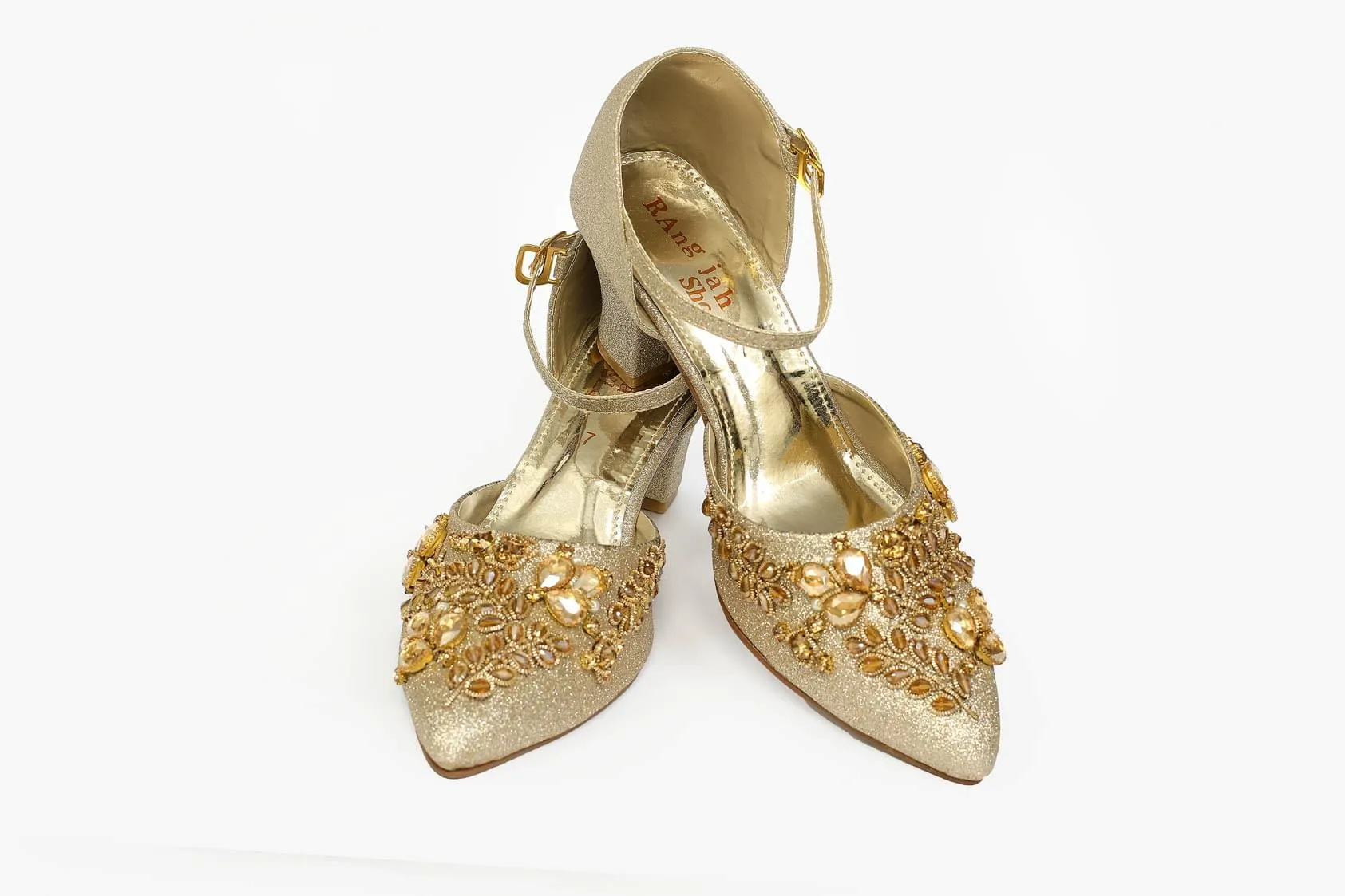 Golden Color Back Close Shoe-RS17