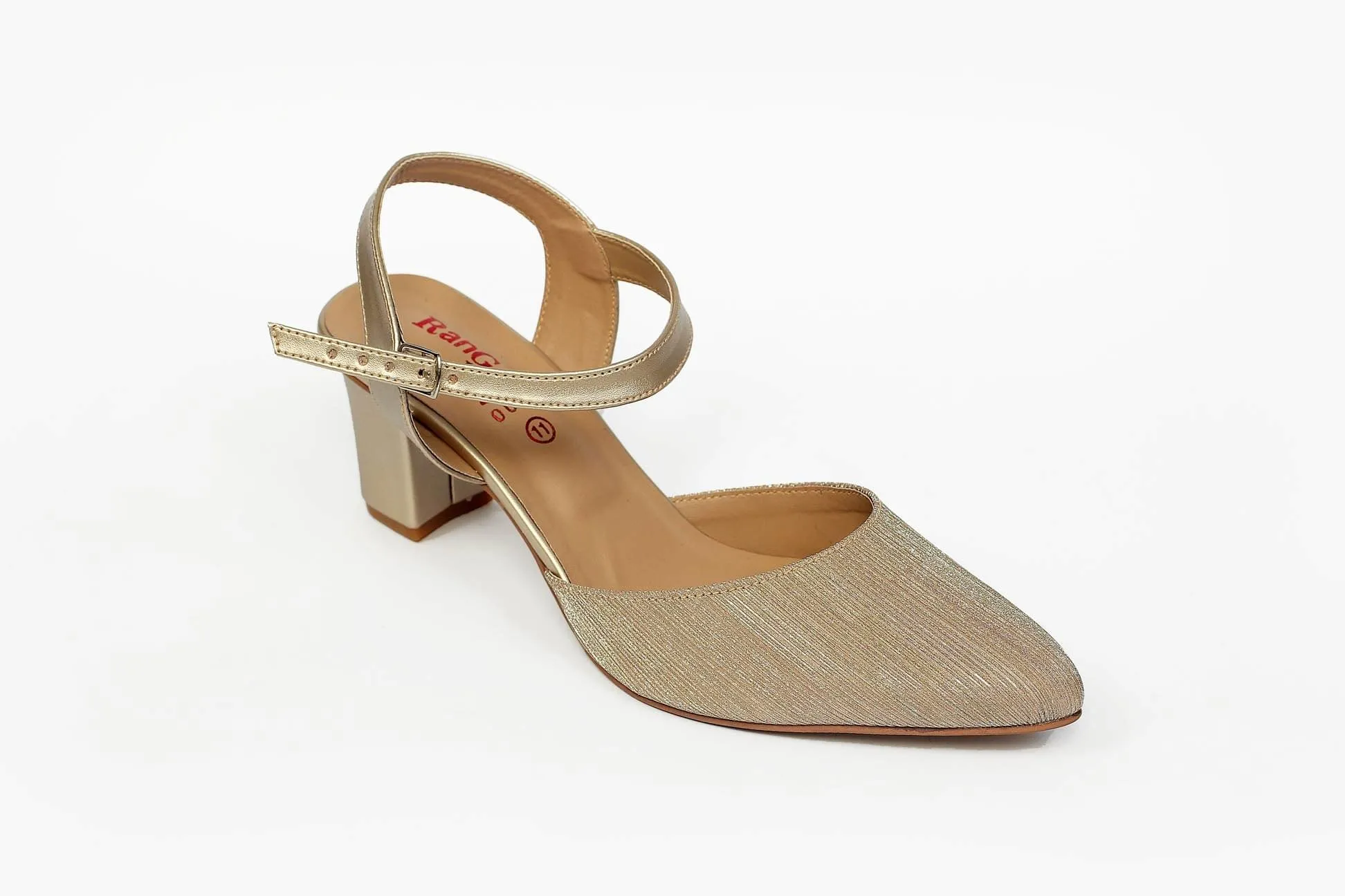 Golden Color Back Open Shoe-RS7