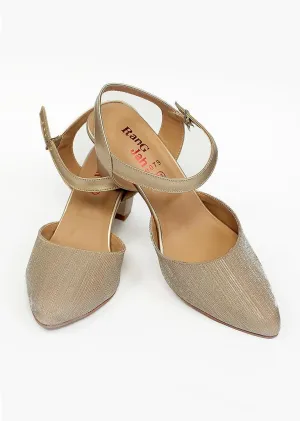 Golden Color Back Open Shoe-RS7