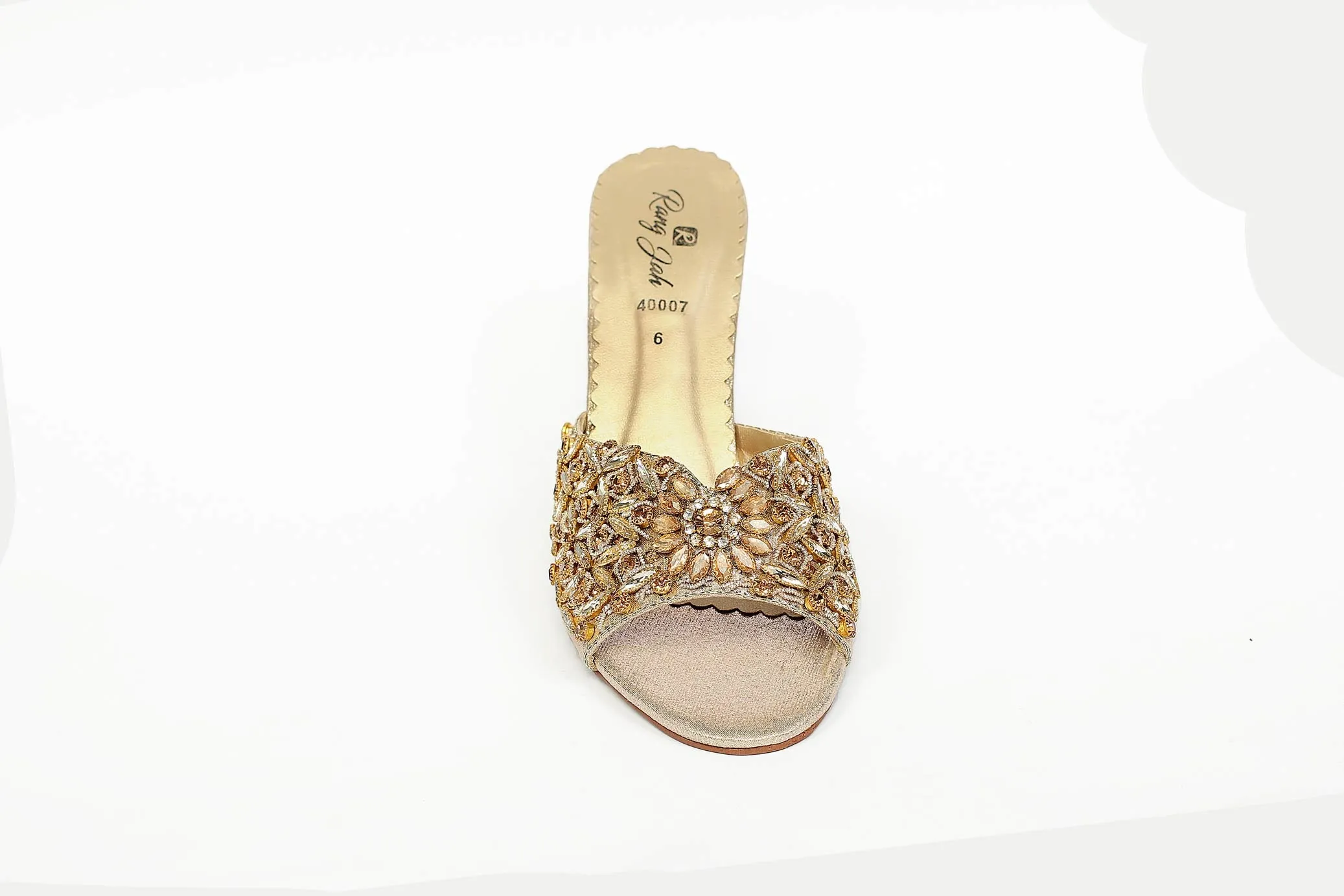 Golden Color Fancy Slippers-RS27