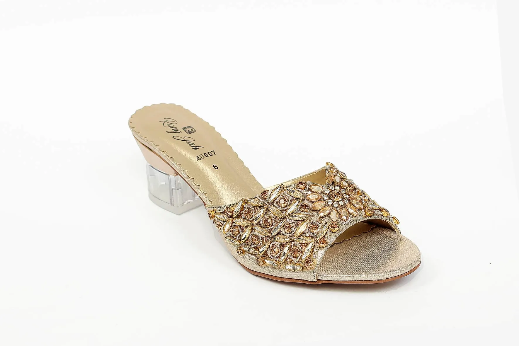 Golden Color Fancy Slippers-RS27