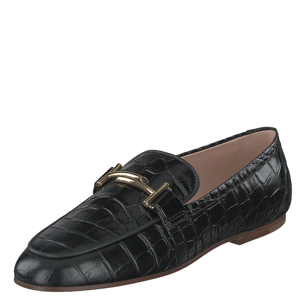 Gommini Double T Black Printed Reptile