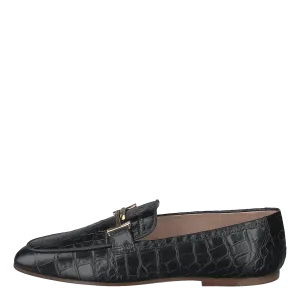 Gommini Double T Black Printed Reptile