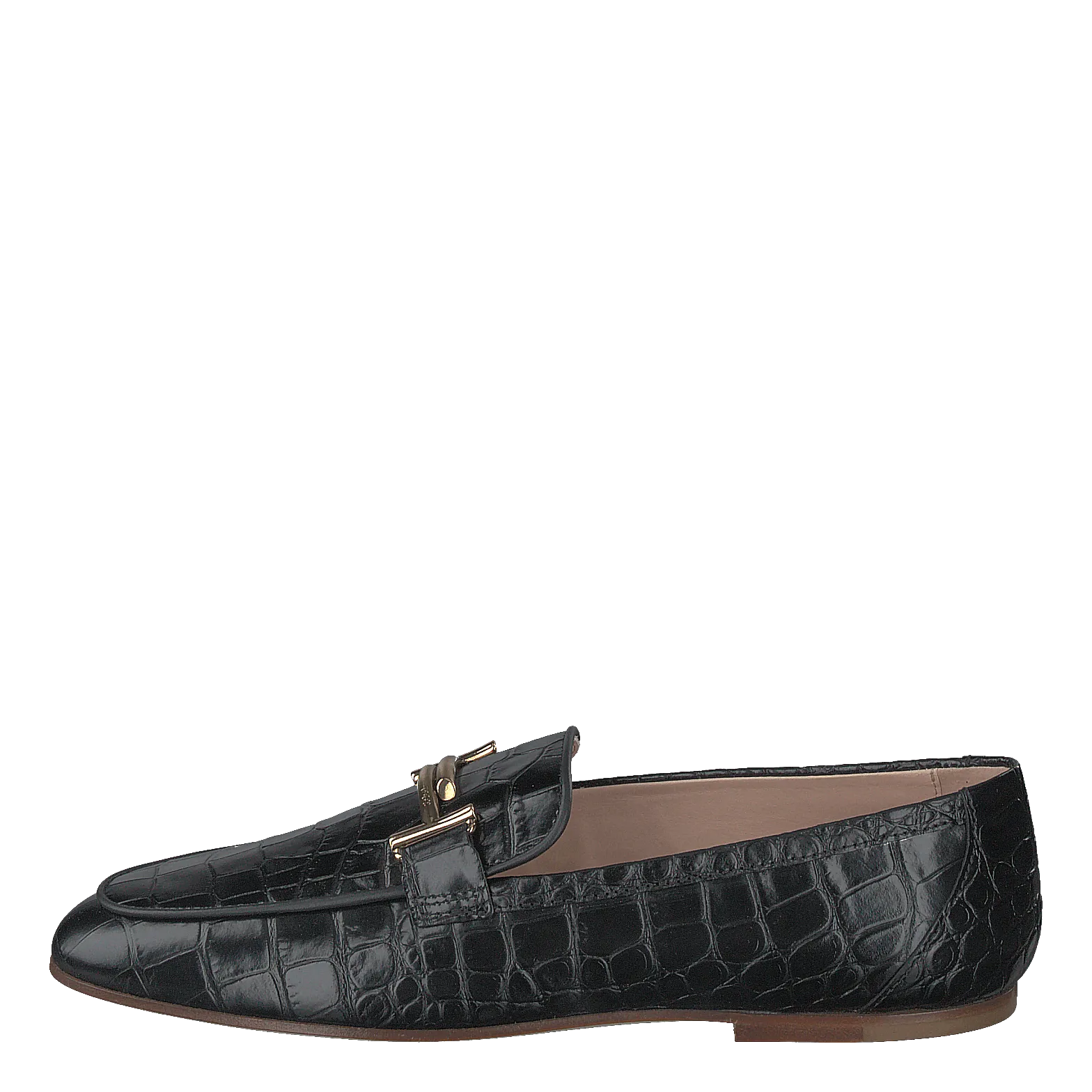Gommini Double T Black Printed Reptile