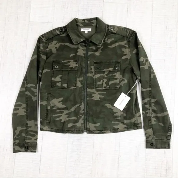 Good American Camo Military Jacket Plus 0/0 or 0X