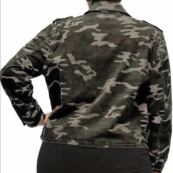 Good American Camo Military Jacket Plus 0/0 or 0X