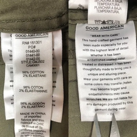 Good American Camo Military Jacket Plus 0/0 or 0X