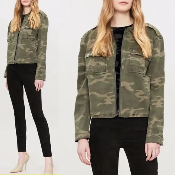 Good American Camo Military Jacket Plus 0/0 or 0X